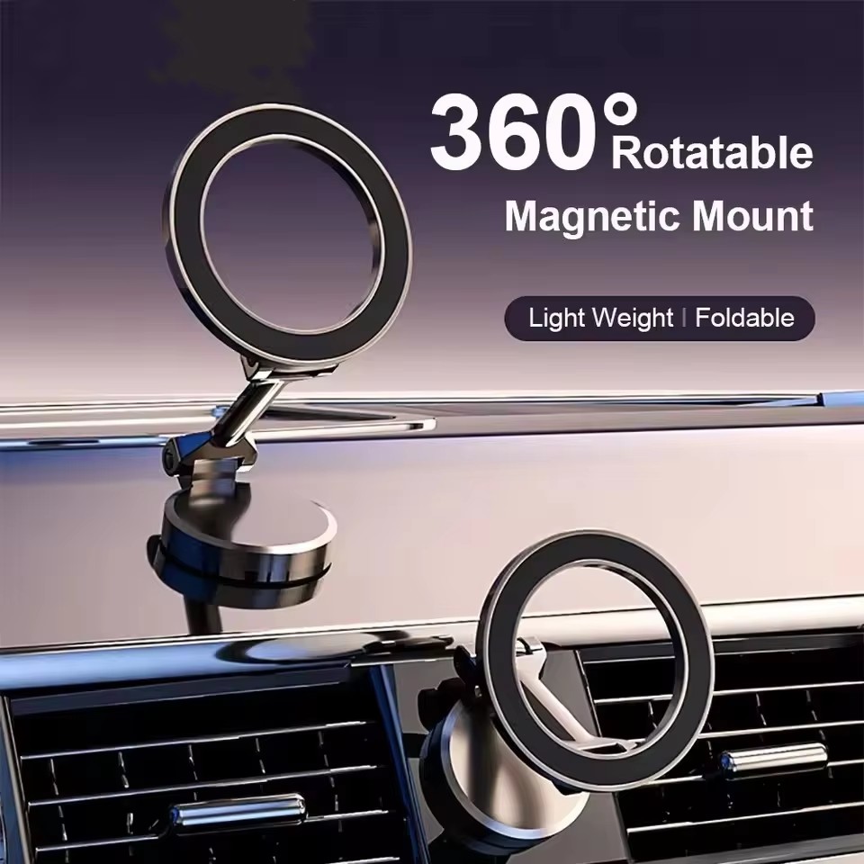 Car Phone Holder - Katlanabilir Mıknatıslı Araç İçi Cep Telefonu