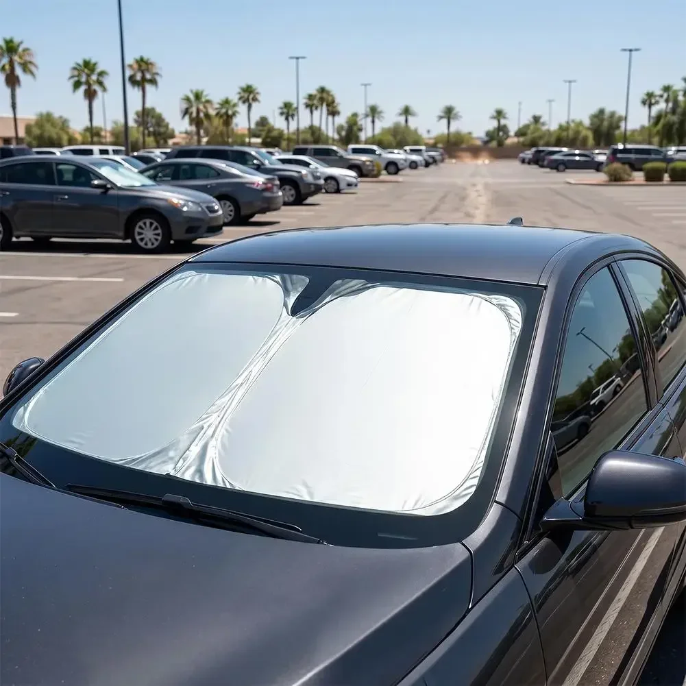 Windshield Sun Shade - Araba Güneşliği, Ön Cam İçin Titanyum