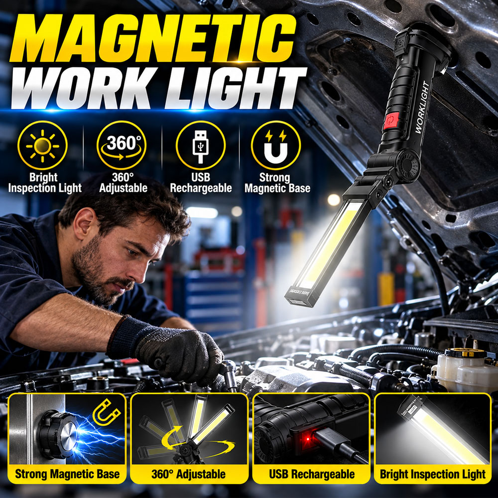 COB LED Çalışma Lambası USB Şa - Car Led Light incelemesi ve fiyatı