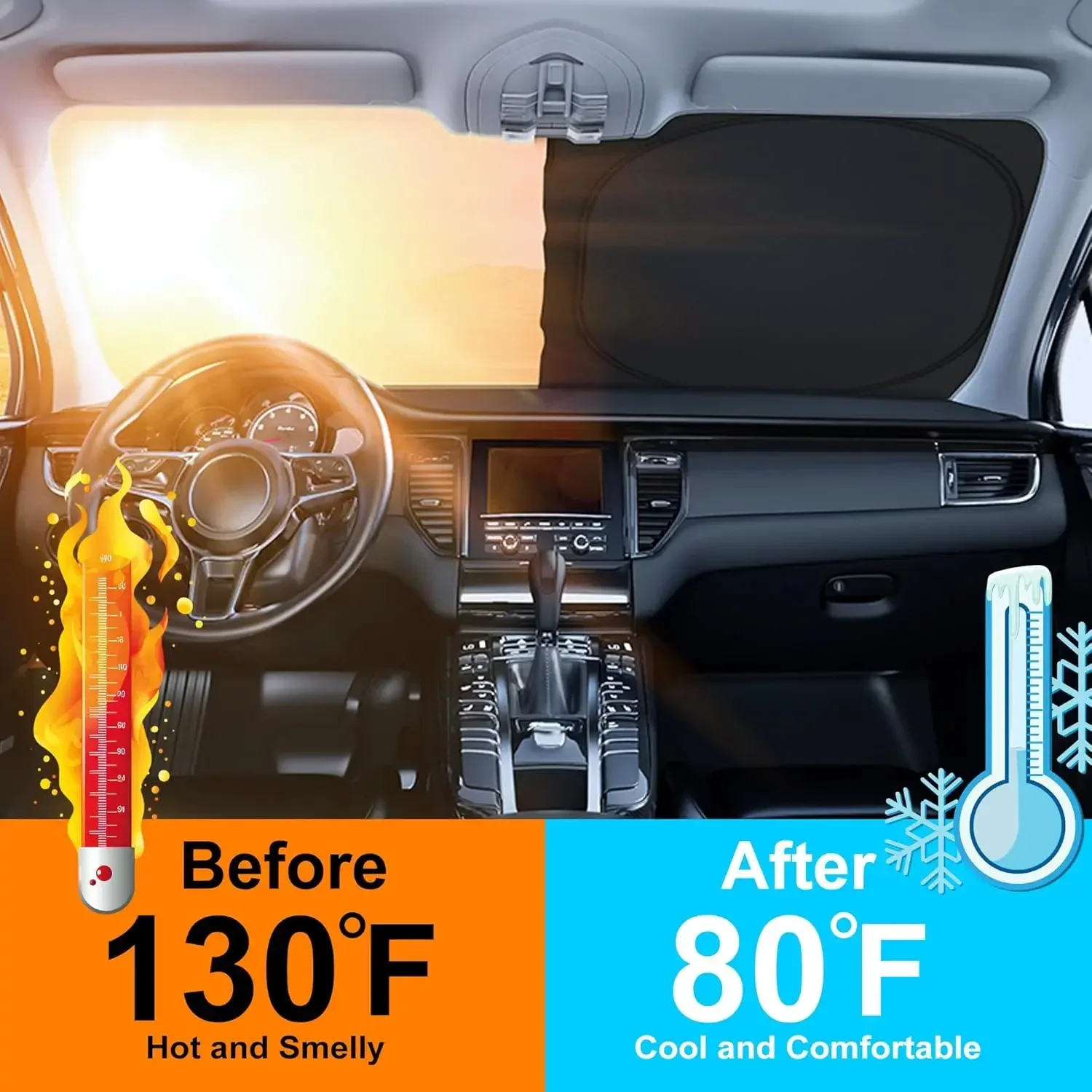 Araba Güneşliği, Ön Cam İçin T - Windshield Sun Shade incelemesi ve fiyatı