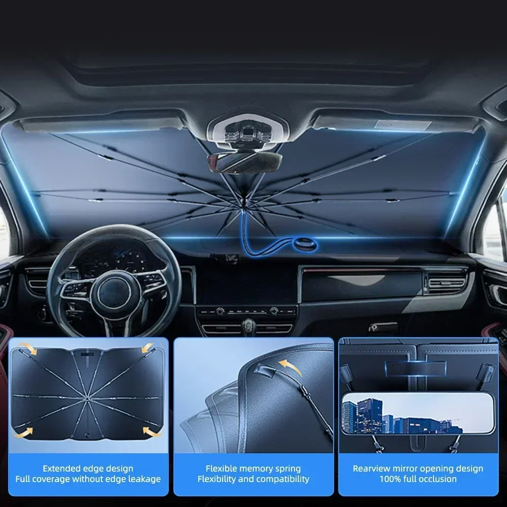 1 adet Katlanabilir Araba Ön C - Windshield Sun Shade incelemesi ve fiyatı