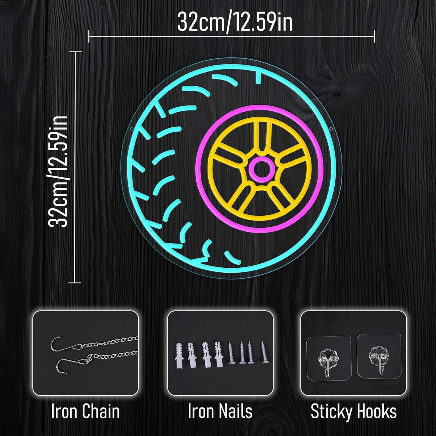 Otomobil Lastiği Neon Tabelası - Car Led Light incelemesi ve fiyatı